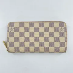 【中古】LOUIS VUITTON ジッピー・ウォレット N63503 ダミエ アズール クリーム グレー ピンク ルイ・ヴィトン[10]