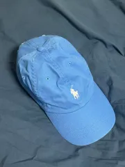 POLO Ralph Lauren（ポロ） コットン チノ ボールキャップ スカイブルー/ベビーピンク