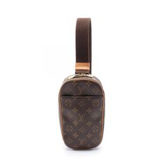 ルイ・ヴィトン LOUIS VUITTON ウエストバッグ ボディバッグ ポシェットガンジュ モノグラム M51870 PVCコーティングキャンバス レザー ポシェット・ガンジュ ユニセックス Used B
