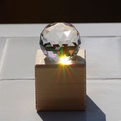 新スタイル・サンキャッチャー◆なないろキューブ-Design2◆ASFOUR CRYSTAL◆風水グッズ