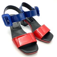 ロジェヴィヴィエ Roger vivier サンダル パテントレザー マルチカラー 35サイズ 約22cm レディース【中古】