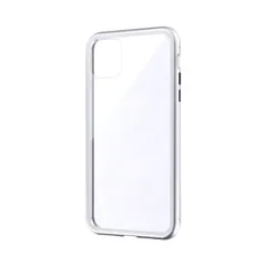 iPhone 11 Pro Max ガラス＆アルミケース「SHELL GLASS Aluminum」 シルバー