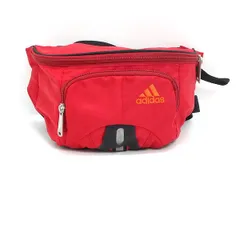 ◆90s アディダス/ADIDAS ミニウエストショルダーバッグ ボディ BAG 斜め掛け ◆ 赤 男女兼用/154【中古】