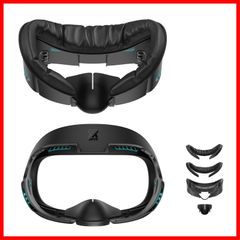 1) アクセサリー(MODE vr 専用 光漏れを軽減 洗濯可能 通気性 PU&アイスシルクフェイスフォームパッド交換 に対応フェイスクッション、インターフェイスブラケット 3 Quest AMVR