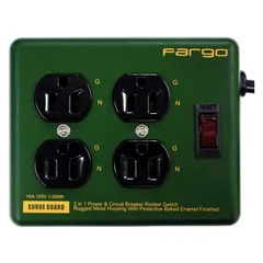 【新品 未使用 未開梱】 ファーゴ　STEEL TAP 4AC OLIVE ファーゴ オリーブ ［1.8m /4個口 /スイッチ付き(一括)］　PT400OV