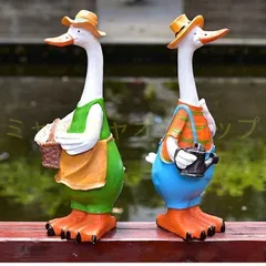 ヴィンテージ　陶器製アヒルの置物5体セット ヴィンテージ 陶器製アヒルの置物5体セット