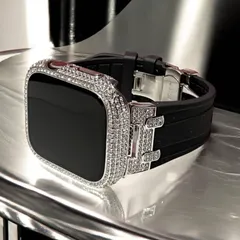 アップルウォッチケース　互換性対応 カスタム　カバー　保護　ギフト　　38 40 41 42 44 45 46 49 キラキラ　ラバー　ベルト バンド セット series2/3/4/5/6/7/8/9/10/11　se1/2/3  Ultra　1/2/3