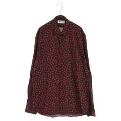 SAINT LAURENT PARIS (サンローランパリ) 19AW ドット シルクシャツ ブラック/レッド 564172のサムネイル