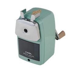 【在庫処分】カール事務器(CARL) 鉛筆削り エンゼル5 プレミアム3 日本製 ライトグリーン A5PR3-U