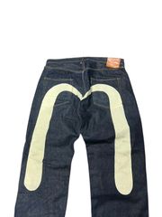 濃紺　EVISU No.2 2001 42×35 大黒　ビッグカモメ　ビックカモメ　デニムパンツ　ジーンズ　白