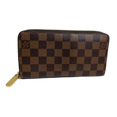 ●LOUISVUITTON ルイヴィトン ダミエ ローズバレリーヌ ジッピーウォレット 長財布 N60046