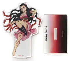 【中古】雑貨 竈門禰豆子 ワールドツアー描き下ろしイラスト アクリルマスコット 「ワールドツアー上映 鬼滅の刃 上弦集結、そして刀鍛冶の里へ」 劇場グッズ