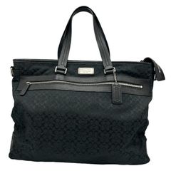 COACH シグネチャー ビジネスバッグ 黒 A4可 - メルカリ