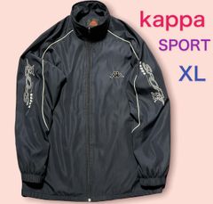 kappa カッパ XL ウインドブレーカー 黒 ナイロンジャケット ジャンパー