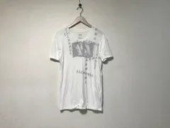 本物アルマーニエクスチェンジARMANIEXCHANGE AXコットンロゴ文字プリント半袖TシャツメンズサーフアメカジミリタリーストリートスケーターワークビジネススーツモードゴルフXS白ホワイトペルー製