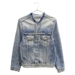Martin Margiela (マルタンマルジェラ) 23AW ノーカラーデニムジャケット ブルー SI1AM0006 S30561のサムネイル