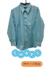 CHAPS　長袖シャツ　水色　無地　汚れあり　爽やか　春秋冬　U-468