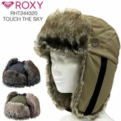 ROXY ロキシー フライトキャップ RHT244320 パイロットキャップ 飛行帽 防寒 スノボ スキー ファー モコモコ ハット 冬 TOUCH THE SKY