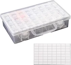 【特価商品】DFsucces ビーズ入れ 32個 小物ケース ビーズケース ダイヤモンドアートツール 詰め替え容器 小分けビーズ収納 (32個)