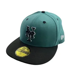 New Era 59Fifty Pine&Black ニューエラ ニューヨークメッツ ニューヨーク・メッツ パインニードルグリーン グレーアンダーバイザー 7-5/8 60.6cm