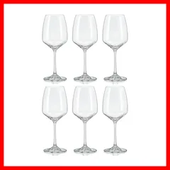 ワイングラス 6個セット 455ml 食洗機対応 ボヘミアングラス GISELLE ガラス クリスタレックス 40753-455-6