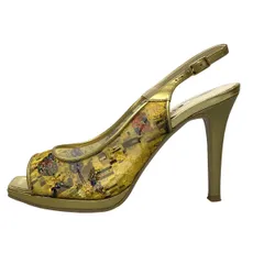 DIANA(ダイアナ) サンダル 23 1/2 - イエロー×マルチ オープントゥ