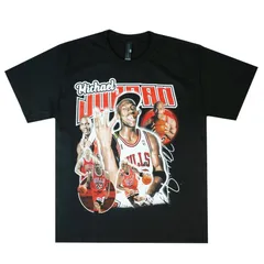 メンズ Tシャツ マイケル ジョーダン Ｔシャツ MICHAEL JORDAN RAP TEE ブラック 黒 NBA バスケ レジェンド 男女兼用 シカゴブルズ 23 ラップT