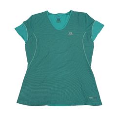 SALOMON サロモン 半袖Tシャツ トレーニングウェア グリーン M
