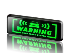 車用 カーセキュリティ ダミー デザイン入り ワーニング Warning 高輝度led表示 防犯 盗難対策 全車種対応 置くだけ 配線不要 USB充電 長時間点灯 ライト ランプ 強力威嚇 (A-01)のサムネイル