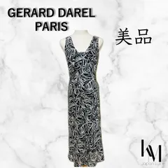GERARD DAREL PARIS　ジェラールダレル ワンピース ドレス モノクロ 光沢 東京スタイル 裏地有り ９号のサムネイル