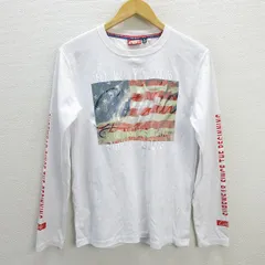 z■ガッチャ/GOTCHA プリント ロンT/カットソー【M】白/MENS■7【中古】