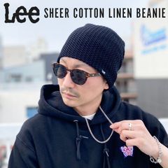 Lee リー シアー コットン リネン ビーニー ニット帽 ニットワッチ 正規取扱い メンズ レディース ブランド
