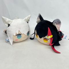 □【未使用】　ホロライブ 寝そべりぬいぐるみ 白上フブキ 大神ミオ 2個セット