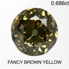 【新品】FANCY BROWN YELLOW ダイヤモンドルース