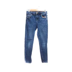 ザラ ZARA スキニーパンツ デニム 36 青 ブルー /YK