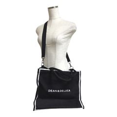 DEAN＆DELUCA　キャンバス　トートバック　BIGサイズ　日本未発売　バンコク　黒