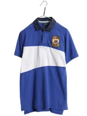 【お得なクーポン配布中!】 ポロ ラルフローレン ボーダー 鹿の子 半袖 ポロシャツ メンズ L / 星条旗 イーグル 半袖シャツ ラガーシャツ タイプ ラグビー カットソー