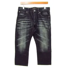 バックナンバー デニムパンツ ジーンズ ジーパン コットン100% ボトムス 黒 メンズ 32サイズ ブラック BACK NUMBER 【中古】