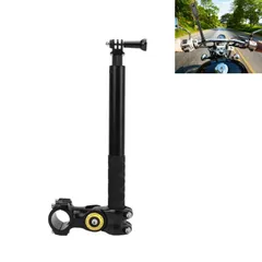 Insta360 自撮り棒に対応 110cm自撮り棒 調節可能長さ 1/4インチネジ スポーツカメラマウントアダプター付き オートバイスタンド/自転車スタンド Insta360 X5に対応 GoPro Hero 12/11/10/9/8 Insta360 ONのサムネイル
