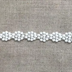 モチーフレース1m ミニフラワー NC　ケミカルレース 花　R-0578 コットンレース