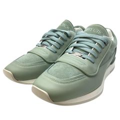 【未使用】JIMMY CHOO ジミーチュウ スニーカー 靴 シューズ スエード レザー グリーン系【サイズ39 (24cm)】