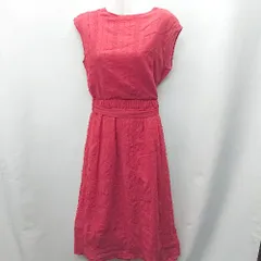 ◇ ⊂◎ BEAMS HEART ビームス ハート ノースリーブ ロング ワンピース サイズM レッド レディース E  【1410290057742】