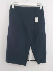 ◇ PLST プラステ 切替 膝丈 台形 スカート サイズ0 ネイビー ホワイト レディース P  【中古】 【1210030001703】のサムネイル
