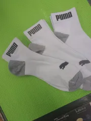 プーマショートソックス(27〜29)白×