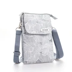 【新着商品】軽量ミニショルダーバッグ スマホポシェット レディース 長さ調節可能携帯ポーチ スマホポーチ 斜め掛け [Kaaipee] 花柄