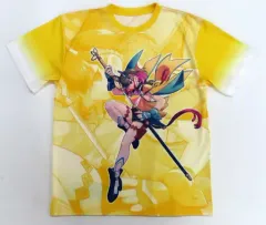 【中古】衣類 [単品] きりん フルグラフィックTシャツ イエロー フリーサイズ 「Switchソフト 蒼き雷霆 ガンヴォルト 鎖環 ゲーマーズ限定版」 同梱特典