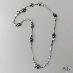 あん様 ジョージジェンセン 391 リーフ ブローチ ヴィヴィアンナ