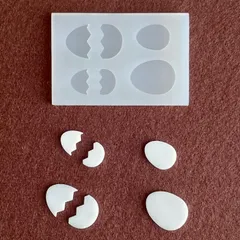 No.533 卵A シリコンモールド レジン モールド ゆで卵