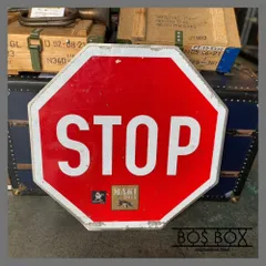 STOP ロードサイン 標識 レッド ○BA10N125 - メルカリ