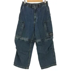ジーユー GU 24AW デニムコンバーチブルワイドカーゴパンツ メンズ JPN：M 